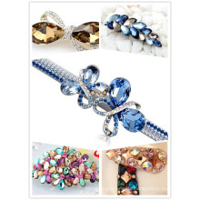 Fancy Glass Stones Beads for Hair Decoration